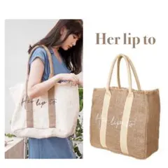 herlipto HLT Canvas Mini Tote white - メルカリ