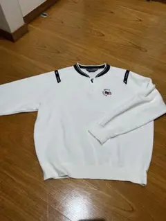GrandSlam ホワイト ハーフジップセーター　　XL