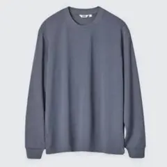 エアリズムコットン クルーネック Tシャツ 長袖グレーＸＬ