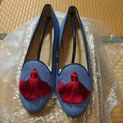 シャテル　chatelles タッセルローファー　37　紫色 シャテル chatelles タッセルローファー 37 紫色 - メルカリ