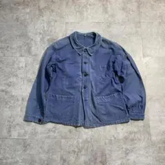 60s barbe bleue サンフェード フレンチワークジャケット