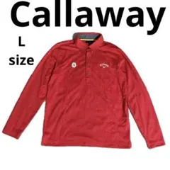 Callaway　キャロウェイ　ジャガード柄　ゴルフシャツ　ポロシャツ　長袖　L