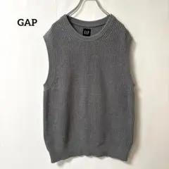 ギャップ【S】ニットベスト グレー 男女兼用 ノースリーブ　　カジュアル