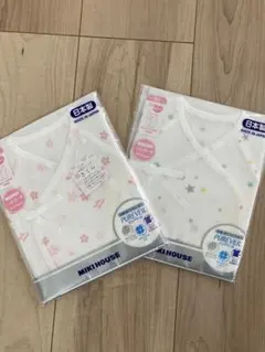 MIKI HOUSE 新生児用短肌着 50cm 未使用　2枚セット