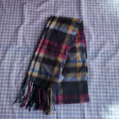 チェック柄マフラー