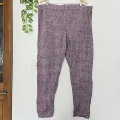 もこもこパンツ パープル 紫 ルームウェア 3L～4L 大きいサイズ