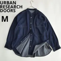 25AW アーバンリサーチドアーズ デニム バンドカラーシャツ ワンウォッシュ