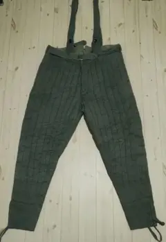 希少！旧ソビエトヴィンテージミリタリー肉厚中綿防寒オーバーオールつなぎ