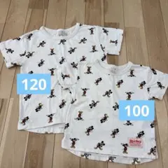 petit main ミッキーマウス Tシャツ 2枚セット