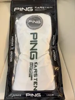 PING ドライバー用 ヘッドカバー ホワイト
