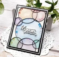 【新品未使用】バブルフレーム①　カッティングダイ