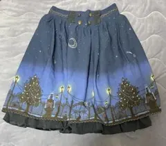 axes femme アクシーズ　メルヘン柄 フレアスカート