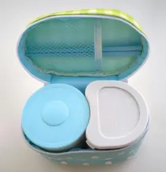 保温弁当箱 ランチジャー 水玉柄 箸付きのサムネイル