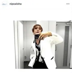 NIPOALOHA　アロハシャツ　2　シルク　半袖シャツ　渋谷龍太のサムネイル