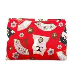 エコバッグ 柴犬　赤　軽量 大容量 コンパクト 折り畳み　 和風　犬