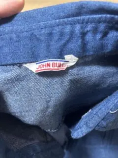 ヴィンテージ 国産レトロ古着 JOHN BULL 濃紺デニムシャツ