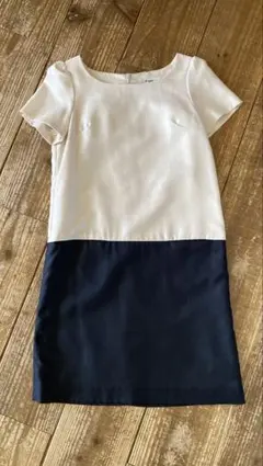 NATURAL BEAUTY BASIC 半袖ひざ丈ワンピース S