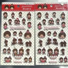 新品 モンチッチ ぷくっとシール 2点セット シール