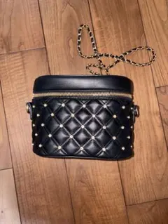 キルティングバニティバック