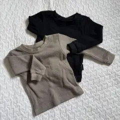 Anna Nicola ワッフル長袖Tシャツ 2枚セット