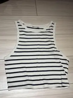 ZARA ストライプ タンクトップ L