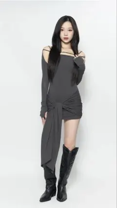 theredthread S ribbon dress pleats - メルカリ