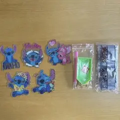 【新品・未使用】スティッチ ダイアモンドアートキット5個入り