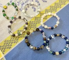 天然石 ブレスレット ハンドメイド 天然石ブレスレットセット6個セット