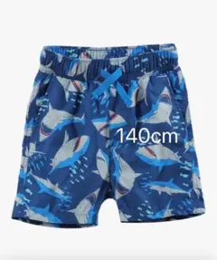 水着 男の子用 140 cm サメ柄 青