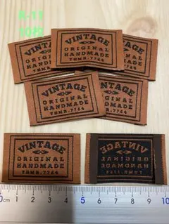 革タグ ミニチップレザータグ50ピース①ハンドメイド素材コラージュ