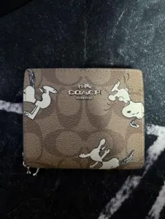 COACH スヌーピー 二つ折り財布