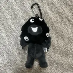 万博 黒ミャクミャク カラビナ付き ぬいぐるみ 立 クロミャク チャーム