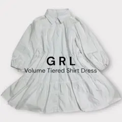GRL　グレイル　ボリュームティアードシャツワンピース　チュニック　大人可愛い