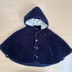 Ralph Lauren フード付きポンチョ 12M ネイビー