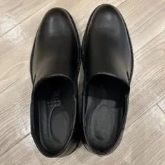 新品　ブラック スリッポン 合成皮革