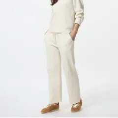 UNIQLO ウォッシャブルニットリブパンツ