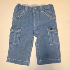 ミキハウス DOUBLE.B デニムパンツ 100 ハーフパンツ ダブルビー