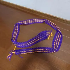 Y-3 ハンドメイド ストール 紫とオレンジ NBA レイカーズ