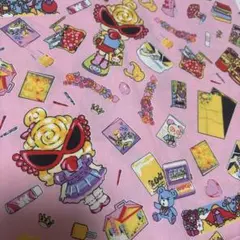 ヒスミニ☆新品プリント生地 はぎれ