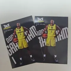 【2枚セット】ドンテ・グランタム選手 2025-26サンロッカーズ渋谷