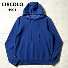 CIRCOLO 1901 スウェット パーカー プルオーバー M 青