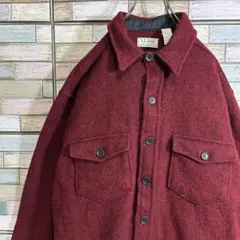 【80'sUSA製】エルエルビーン　ウール　シャツジャケットのサムネイル