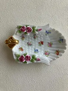 ロイヤルアーデン スワン型 陶器トレイ 花柄 小物入れ 置物のサムネイル