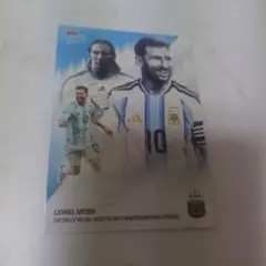 メッシ　代表引退記念カード　Topps
