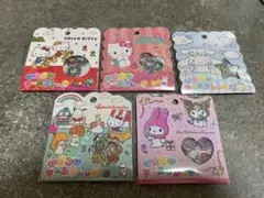 【正規品】サンリオキャラクターおはじきシール　５種類セット