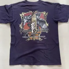 90s USA製 PRO CLUB パワーサーフィン Tシャツ 紺 M 龍 悪魔のサムネイル
