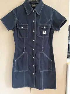 【希少】90s ヴィンテージ FENDI JEANS デニムミニワンピースのサムネイル