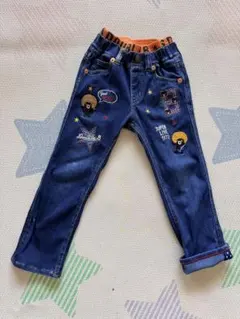 ミキハウス・ダブルB（DOUBLE.B） 刺繍入りデニムパンツ 110cm