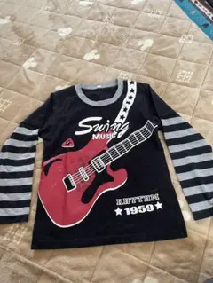 Swing Music ギター柄 長袖カットソー
