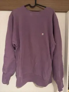 チャンピオン　リバースウィーブ ビンテージ　９０年代　刺繍タグ　アメリカ製　紫